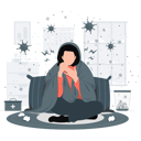 پیش‌نمایش فایل woman-covered-herself-in-cold-11933490 از پک آب و هوا
