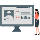 پیش‌نمایش فایل woman-presenting-graphical-weather-condition-11933529 از پک آب و هوا