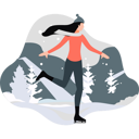 پیش‌نمایش فایل woman-skating-on-ice-11933522 از پک آب و هوا