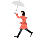 پیش‌نمایش فایل woman-walking-fast-holding-umbrella-11933550 از پک آب و هوا