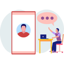 پیش‌نمایش فایل boy-greeting-friend-on-laptop-11885420 از پک ارتباطات