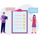 پیش‌نمایش فایل business-people-talking-about-checklist-11885408 از پک ارتباطات