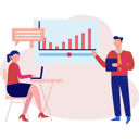 پیش‌نمایش فایل employee-presenting-graph-to-leader-11885502 از پک ارتباطات