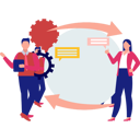 پیش‌نمایش فایل employees-are-sharing-their-opinions-with-boss-11885486 از پک ارتباطات