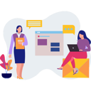 پیش‌نمایش فایل girl-giving-online-presentation-11885506 از پک ارتباطات