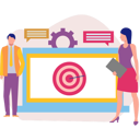 پیش‌نمایش فایل girl-guiding-boy-to-achieve-target-11885457 از پک ارتباطات