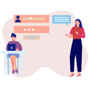 پیش‌نمایش فایل girl-presenting-idea-to-manager-11885493 از پک ارتباطات