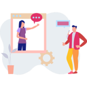 پیش‌نمایش فایل girl-talking-to-boy-online-11885434 از پک ارتباطات