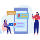 پیش‌نمایش فایل girls-sharing-their-location-on-chat-11885480 از پک ارتباطات