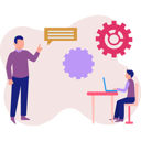پیش‌نمایش فایل man-gives-advice-of-control-panels-to-boss-11885483 از پک ارتباطات