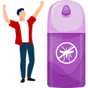 پیش‌نمایش فایل boy-happy-to-get-insect-free-spray-11881764 از پک اسپری و افشانه