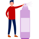 پیش‌نمایش فایل boy-uses-hand-cleanser-11881767 از پک اسپری و افشانه
