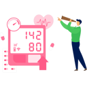 پیش‌نمایش فایل boy-seeing-hypertension-counter-machine-with-telescope-11860723 از پک روز جهانی فشار خون