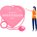 پیش‌نمایش فایل girl-presenting-world-hypertension-day-11860708 از پک روز جهانی فشار خون