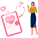 پیش‌نمایش فایل girl-reading-heart-reports-11860752 از پک روز جهانی فشار خون