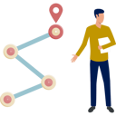 پیش‌نمایش فایل boy-gives-presentation-of-location-pins-11881727 از پک برنامه مسیریابی