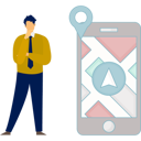 پیش‌نمایش فایل boy-seeing-location-and-navigation-pin-11881705 از پک برنامه مسیریابی