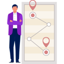 پیش‌نمایش فایل boy-standing-near-the-map-locations-11881745 از پک برنامه مسیریابی