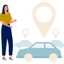 پیش‌نمایش فایل girl-looking-at-cabs-location-11881701 از پک برنامه مسیریابی