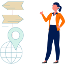 پیش‌نمایش فایل girl-showing-pin-direction-boards-11881704 از پک برنامه مسیریابی