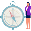 پیش‌نمایش فایل girl-standing-near-the-direction-compass-11881718 از پک برنامه مسیریابی