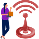پیش‌نمایش فایل girl-standing-nearby-the-network-pin-11881711 از پک برنامه مسیریابی
