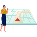پیش‌نمایش فایل girl-watching-online-navigation-11881719 از پک برنامه مسیریابی