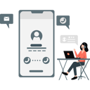 پیش‌نمایش فایل call-girl-getting-ratting-stars-11887515 از پک ارتباطات کسب‌وکار
