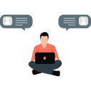 پیش‌نمایش فایل man-chatting-with-two-persons-at-a-time-11887555 از پک ارتباطات کسب‌وکار