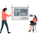 پیش‌نمایش فایل man-explaining-graph-chart-to-girl-11887577 از پک ارتباطات کسب‌وکار