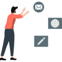 پیش‌نمایش فایل man-launching-message-globe-and-notepad-icons-11887507 از پک ارتباطات کسب‌وکار