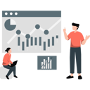 پیش‌نمایش فایل two-people-talking-about-analytic-graph-11887553 از پک ارتباطات کسب‌وکار