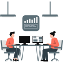 پیش‌نمایش فایل two-people-talking-about-business-deal-11887560 از پک ارتباطات کسب‌وکار