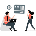 پیش‌نمایش فایل two-persons-reporting-from-their-devices-11887511 از پک ارتباطات کسب‌وکار