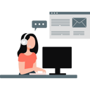 پیش‌نمایش فایل woman-doing-her-work-on-computer-11887585 از پک ارتباطات کسب‌وکار