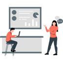 پیش‌نمایش فایل woman-presenting-and-boy-showing-graph-on-screen-11887557 از پک ارتباطات کسب‌وکار