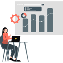 پیش‌نمایش فایل girl-working-on-bar-chart-11928982 از پک شغل‌های تحلیل‌گری