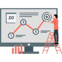 پیش‌نمایش فایل man-fixing-numbering-on-analytics-diagram-11929060 از پک شغل‌های تحلیل‌گری