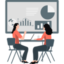 پیش‌نمایش فایل two-girls-talking-about-graphs-11929037 از پک شغل‌های تحلیل‌گری