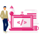 پیش‌نمایش فایل businessman-standing-with-laptop-11931344 از پک ایستگاه کاری