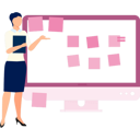 پیش‌نمایش فایل businesswoman-presenting-sticky-notes-11931274 از پک ایستگاه کاری
