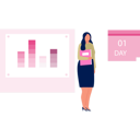 پیش‌نمایش فایل girl-show-her-per-day-work-graphically-11931248 از پک ایستگاه کاری