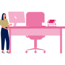 پیش‌نمایش فایل girl-turning-monitor-towards-her-11931277 از پک ایستگاه کاری