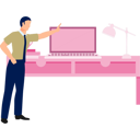 پیش‌نمایش فایل man-standing-with-support-of-monitor-11931264 از پک ایستگاه کاری