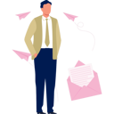 پیش‌نمایش فایل message-sender-of-business-work-stations-11931293 از پک ایستگاه کاری
