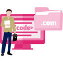 پیش‌نمایش فایل office-employee-works-on-code-website-11931356 از پک ایستگاه کاری
