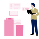 پیش‌نمایش فایل standing-businessman-using-laptop-at-workstation-11931353 از پک ایستگاه کاری