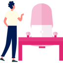 پیش‌نمایش فایل young-boy-pointing-on-office-table-11931347 از پک ایستگاه کاری