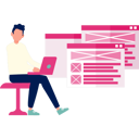 پیش‌نمایش فایل young-man-creating-graphics-work-on-laptop-11931345 از پک ایستگاه کاری