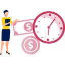 پیش‌نمایش فایل girl-presenting-business-clock-11881846 از پک زمان طلاست
